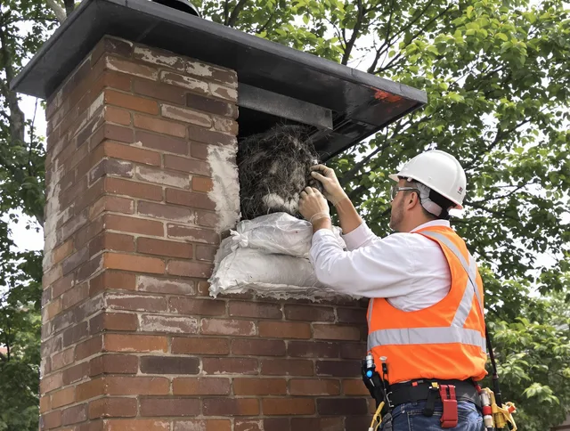 Humane removal of debris and animals by Perris Chimney Sweep in Perris, CA