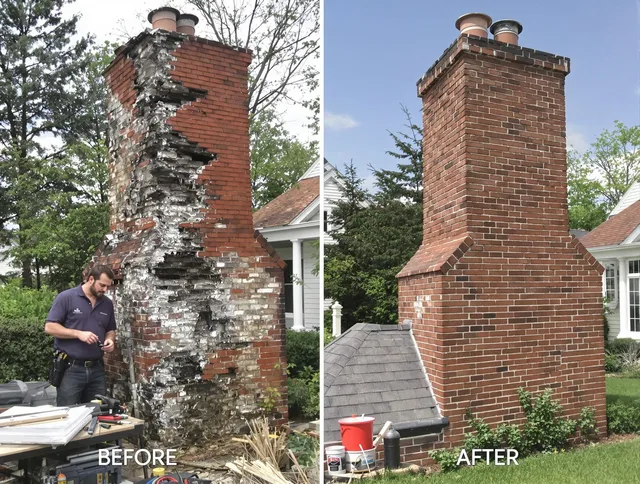 Perris Chimney Sweep performing a full chimney restoration in Perris, CA