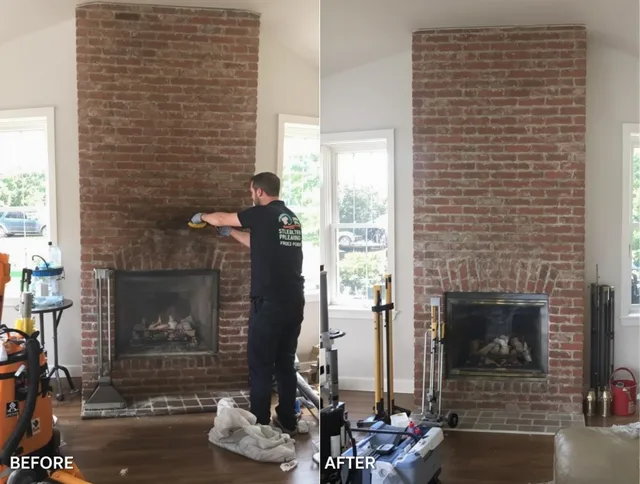Finished chimney sweeping service by Perris Chimney Sweep in Perris, CA