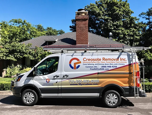 Perris Chimney Sweep technician removing creosote safely in Perris, CA