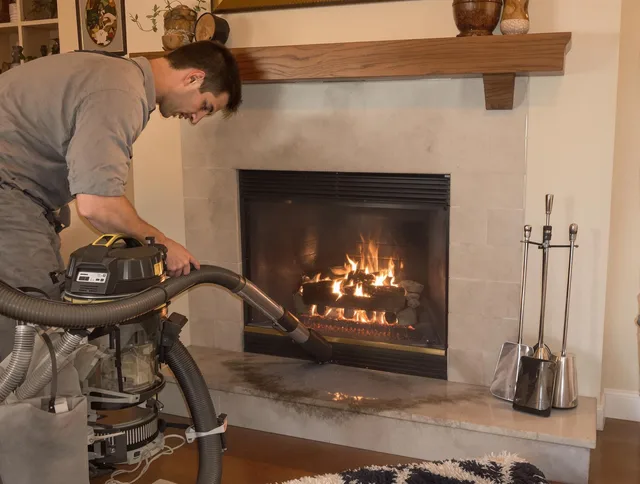 Routine fireplace upkeep by Perris Chimney Sweep in Perris, CA